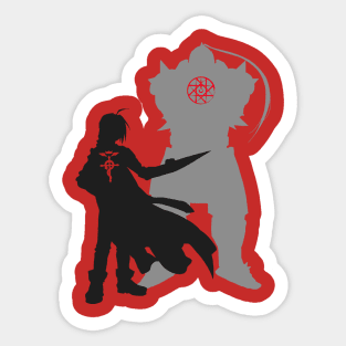 Edward and Aplhonse Elric FullMetal Alchemist Sticker